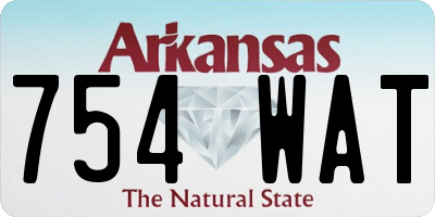 AR license plate 754WAT