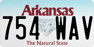 AR license plate 754WAV