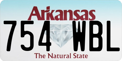 AR license plate 754WBL