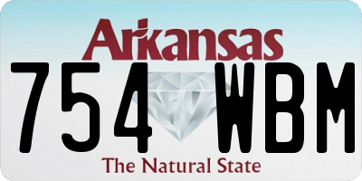 AR license plate 754WBM