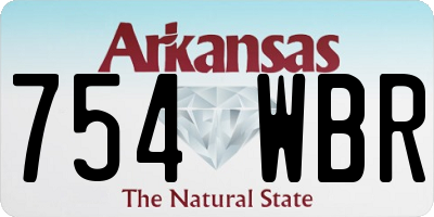 AR license plate 754WBR