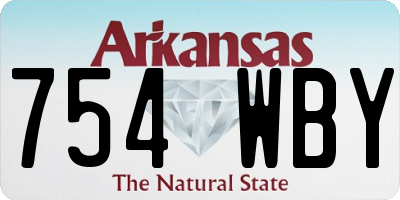 AR license plate 754WBY