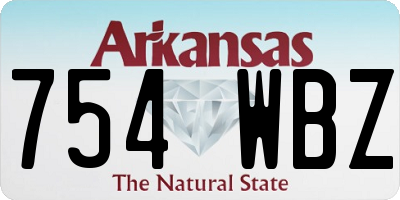 AR license plate 754WBZ