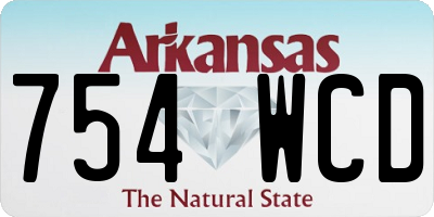 AR license plate 754WCD