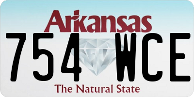 AR license plate 754WCE