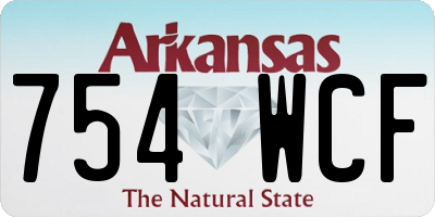 AR license plate 754WCF