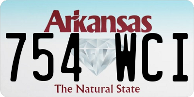 AR license plate 754WCI