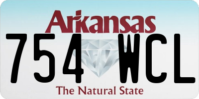 AR license plate 754WCL