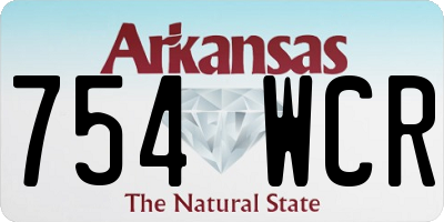 AR license plate 754WCR