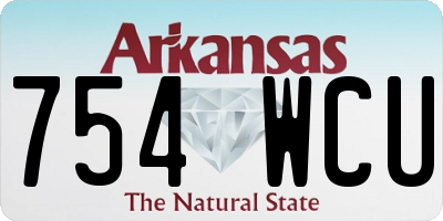 AR license plate 754WCU