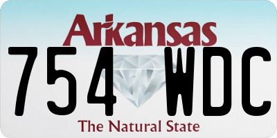 AR license plate 754WDC
