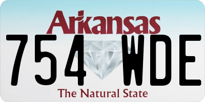 AR license plate 754WDE