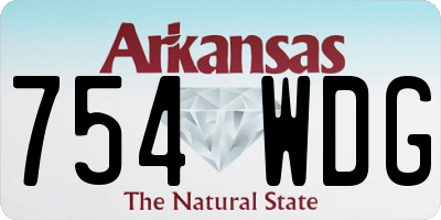 AR license plate 754WDG