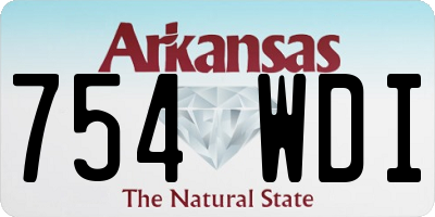 AR license plate 754WDI