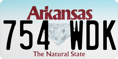 AR license plate 754WDK