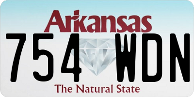 AR license plate 754WDN