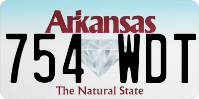 AR license plate 754WDT