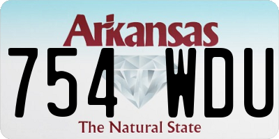 AR license plate 754WDU
