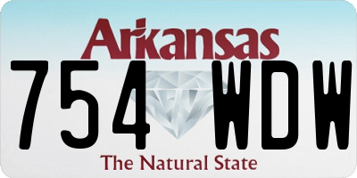 AR license plate 754WDW