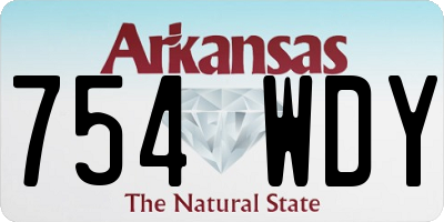AR license plate 754WDY