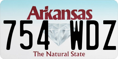AR license plate 754WDZ