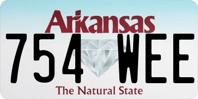 AR license plate 754WEE