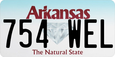 AR license plate 754WEL