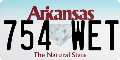 AR license plate 754WET