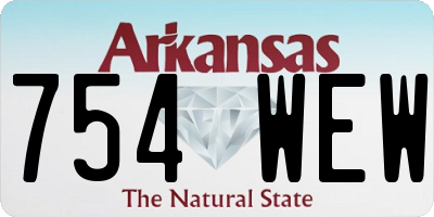 AR license plate 754WEW