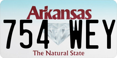 AR license plate 754WEY