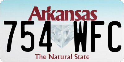 AR license plate 754WFC