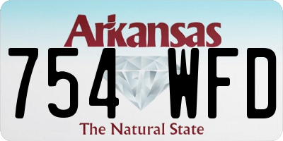 AR license plate 754WFD