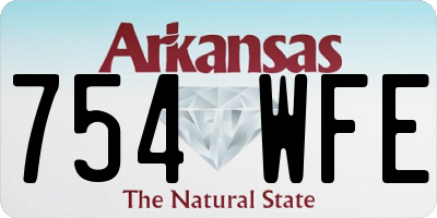 AR license plate 754WFE