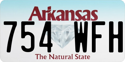 AR license plate 754WFH