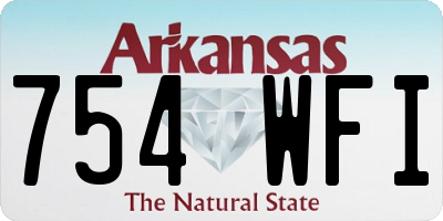 AR license plate 754WFI