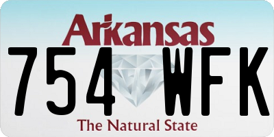 AR license plate 754WFK