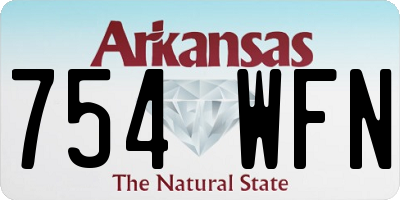 AR license plate 754WFN
