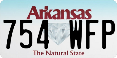 AR license plate 754WFP