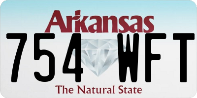 AR license plate 754WFT