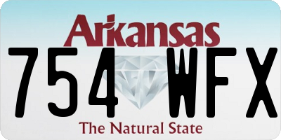 AR license plate 754WFX