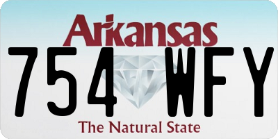 AR license plate 754WFY