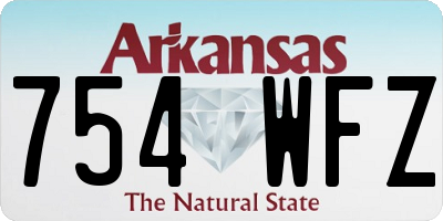 AR license plate 754WFZ