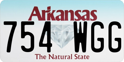 AR license plate 754WGG