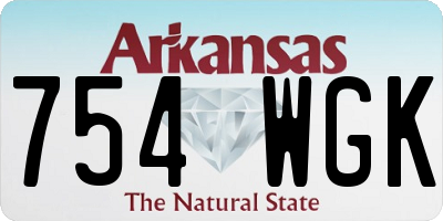 AR license plate 754WGK