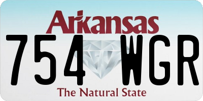 AR license plate 754WGR