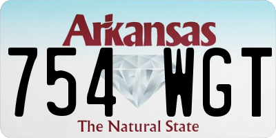 AR license plate 754WGT