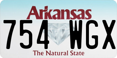 AR license plate 754WGX