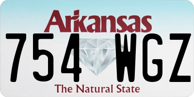 AR license plate 754WGZ