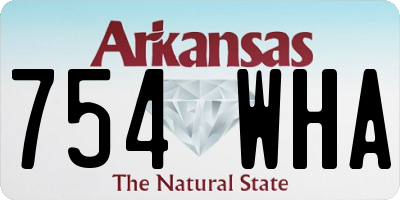 AR license plate 754WHA
