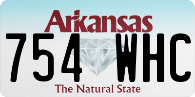 AR license plate 754WHC